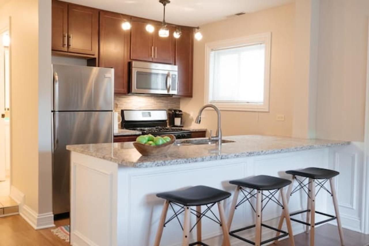 Cozy & Stylish 2Br Apt Near O'Hare Int'L Airport - Central Cozy Dunning Eksteriør billede